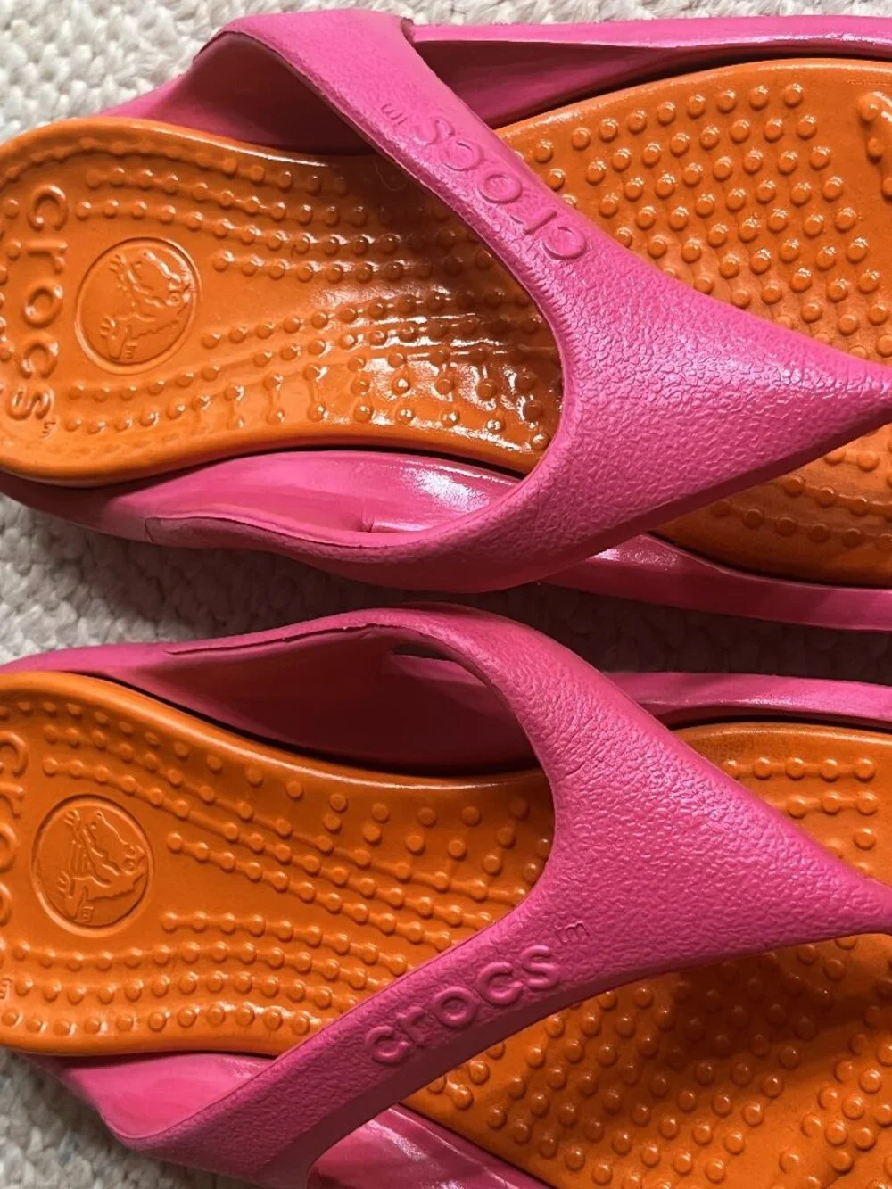 Crocs Athens Women's Teen Girl's Flip Flops Size 4 Sandals Shoes